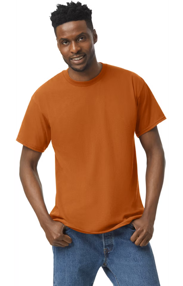 Double Logo - Gildan G500 Adult Heavy Cotton 5.3 oz. T-Shirt