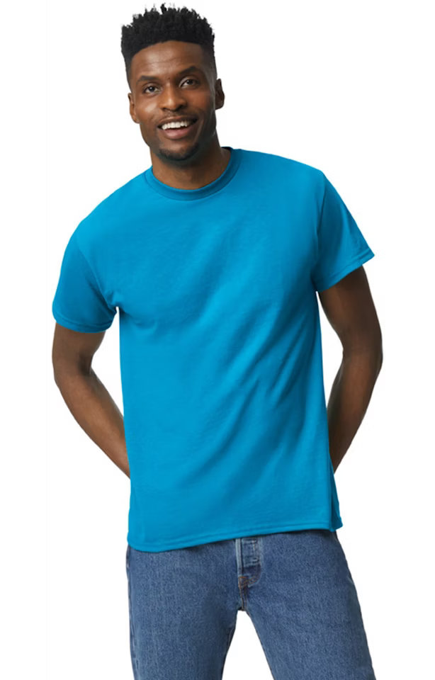 Double Logo - Gildan 6800 Adult 50/50 T-Shirt