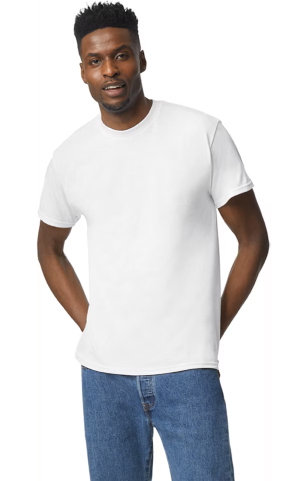 Double Logo - Gildan 6800 Adult 50/50 T-Shirt