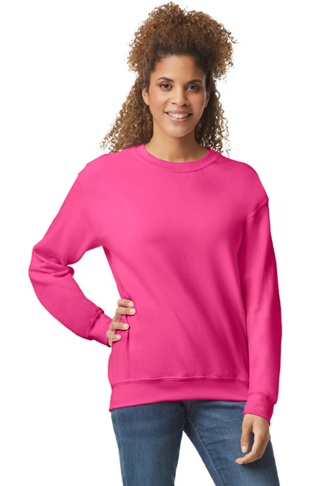 Double Logo- Gildan G180 Adult Heavy Blend 50/50 Fleece Crew