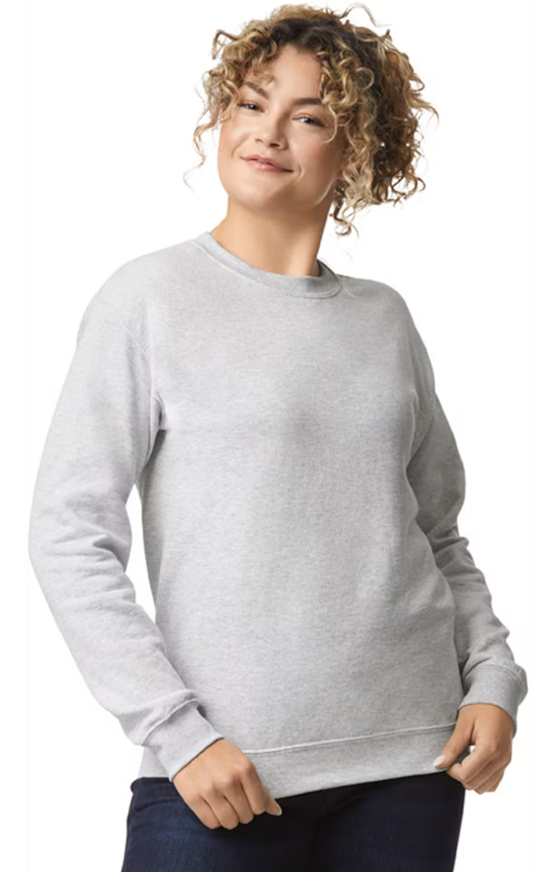 Double Logo- Gildan G180 Adult Heavy Blend 50/50 Fleece Crew