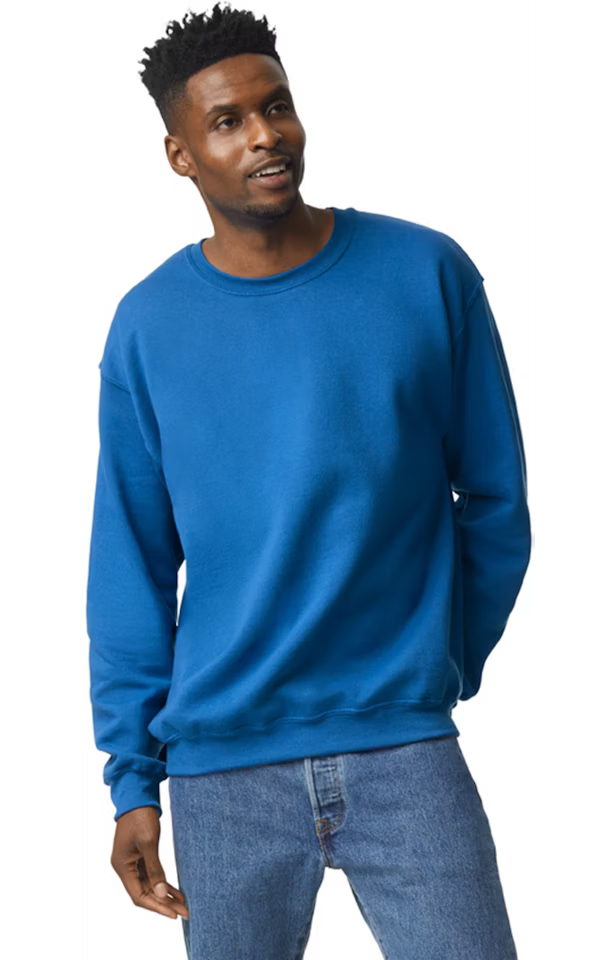 Double Logo- Gildan G180 Adult Heavy Blend 50/50 Fleece Crew