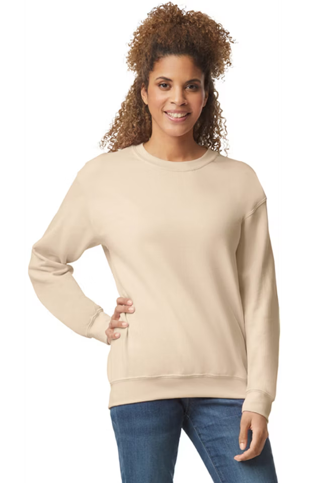 Double Logo- Gildan G180 Adult Heavy Blend 50/50 Fleece Crew