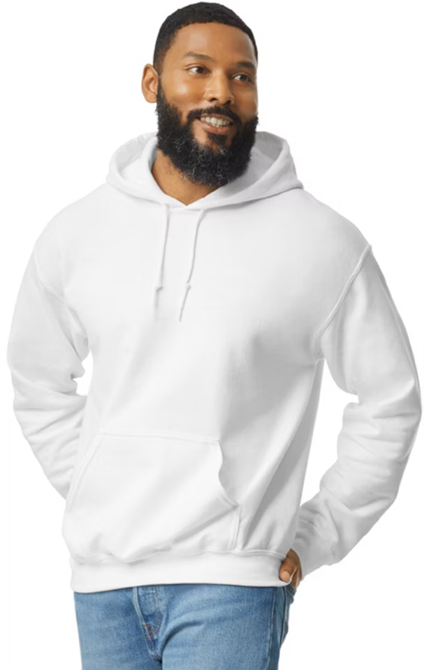 Single Logo - Gildan G185 Adult Heavy Blend 50/50 Hooded Sweatshirt