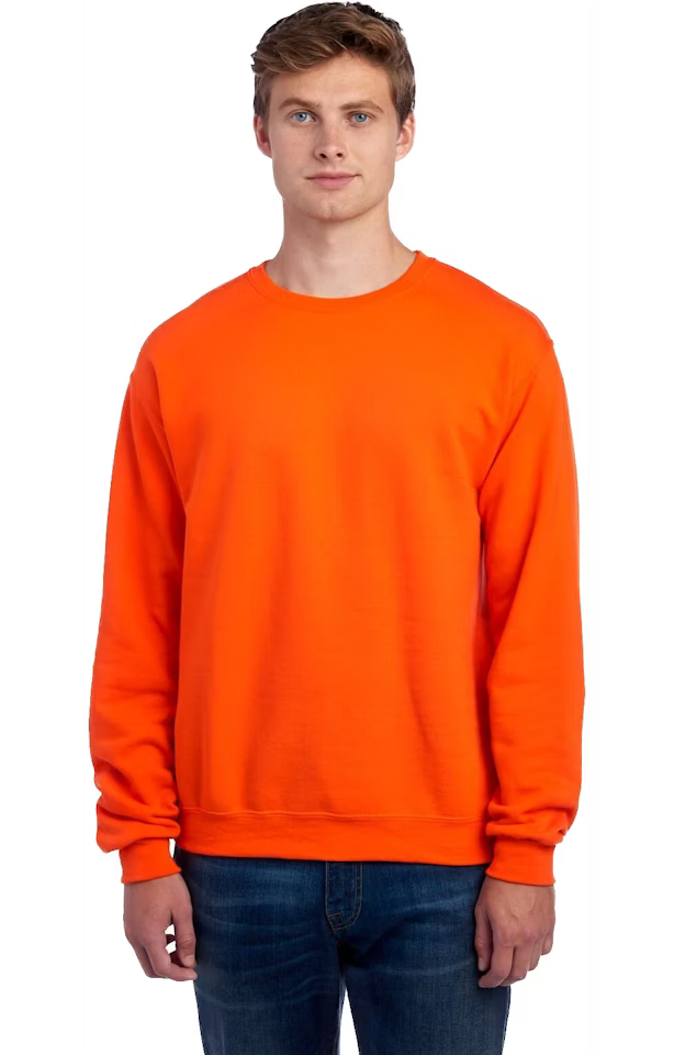 Single Logo - Jerzees 562 Adult Fleece Crew