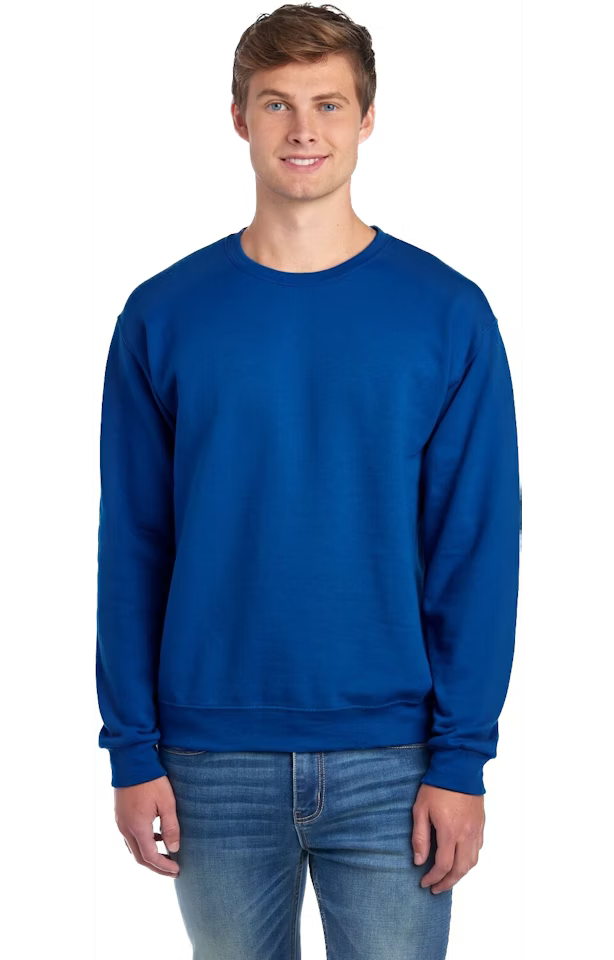 Single Logo - Jerzees 562 Adult Fleece Crew