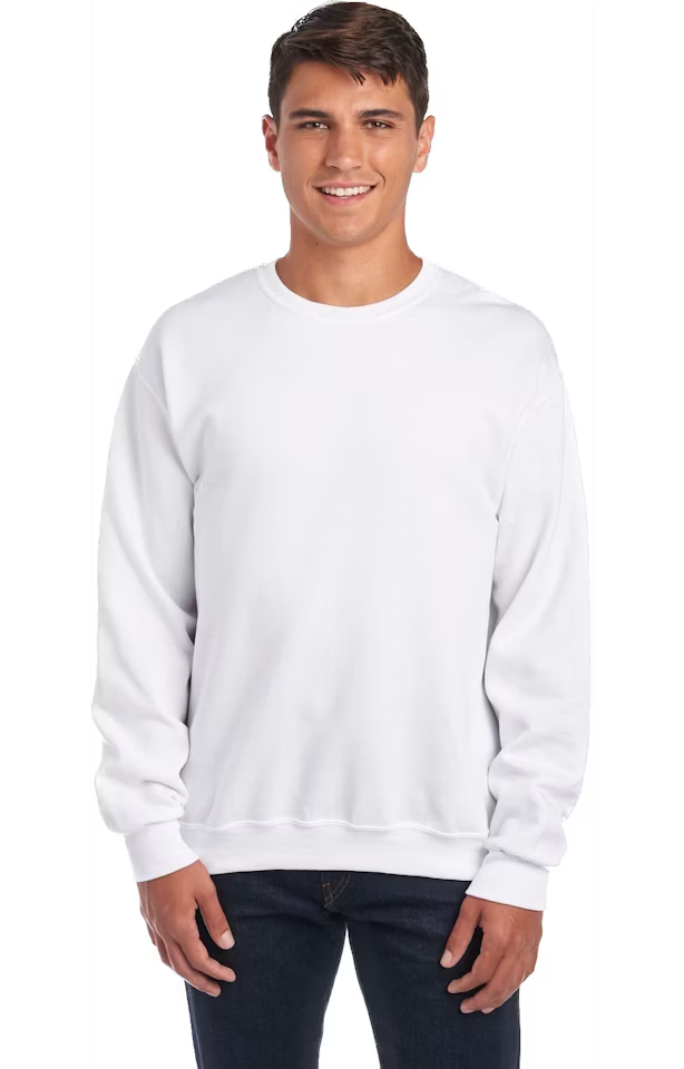 Single Logo - Jerzees 562 Adult Fleece Crew