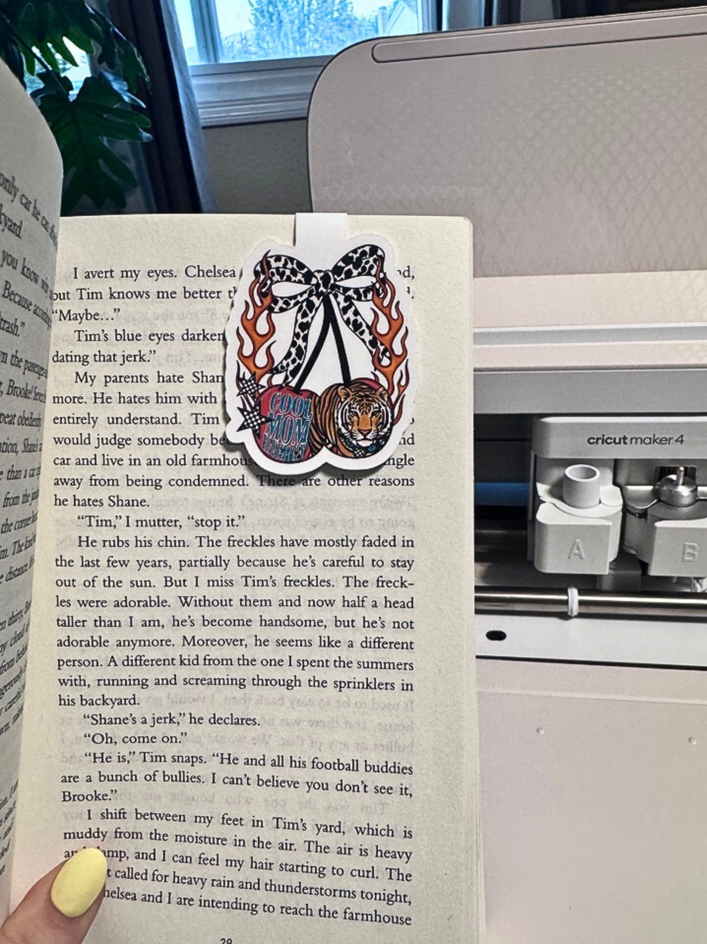 Magnetic Bookmark Cool Mom Energy | Trendy Bookmark