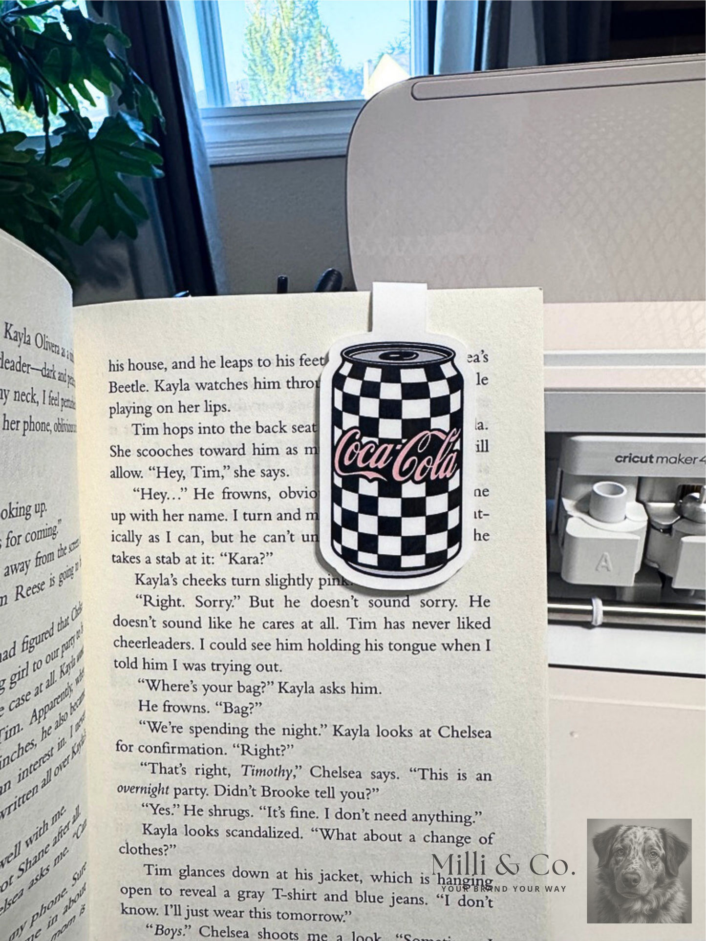 Magnetic Bookmark Checkered | Coca Cola Can | Gift for Book Lover | Trendy Bookmark