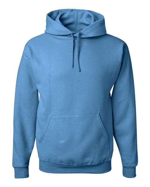 Double Logo Hoodie - Jerzees 996 Adult Fleece Pullover Hooded Sweatshirt