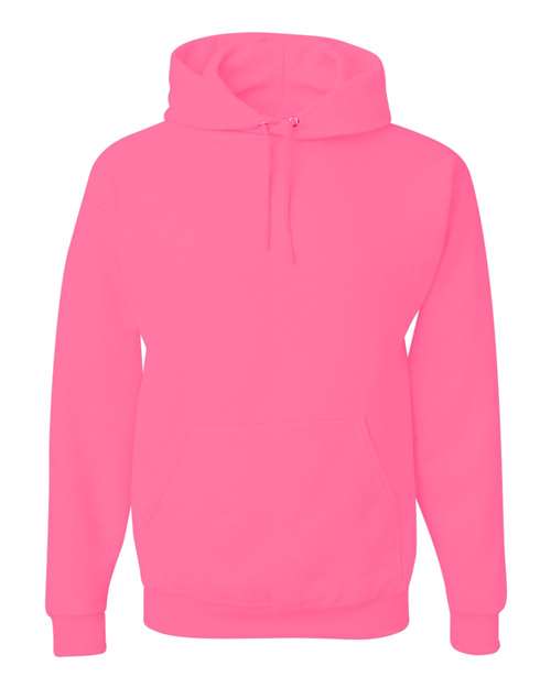 Single Logo Hoodie - Jerzees 996 Adult Fleece Pullover Hooded Sweatshirt