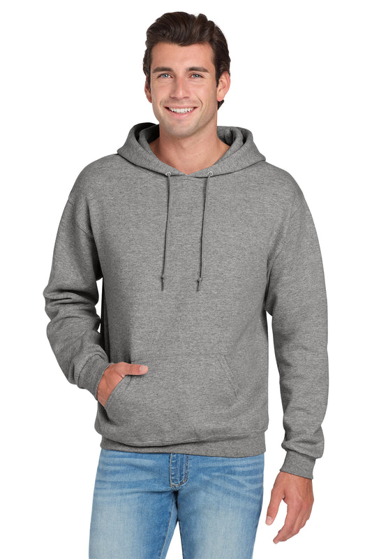 Single Logo Hoodie - Jerzees 996 Adult Fleece Pullover Hooded Sweatshirt