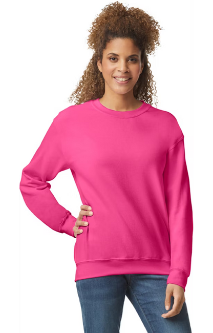 Single Logo- Gildan G180 Adult Heavy Blend 50/50 Fleece Crew