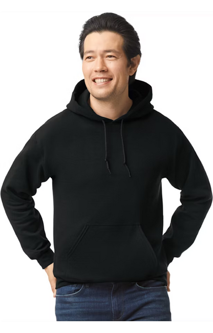 Single Logo - Gildan G185 Adult Heavy Blend 50/50 Hooded Sweatshirt