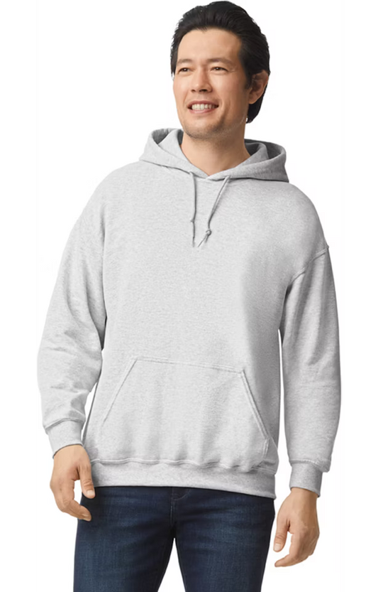 Single Logo - Gildan G185 Adult Heavy Blend 50/50 Hooded Sweatshirt