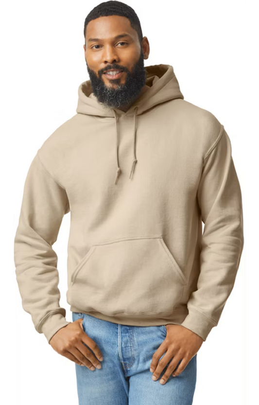Double Logo - Gildan G185 Adult Heavy Blend 50/50 Hooded Sweatshirt