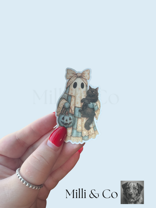 Spooky Cute Ghost Sticker